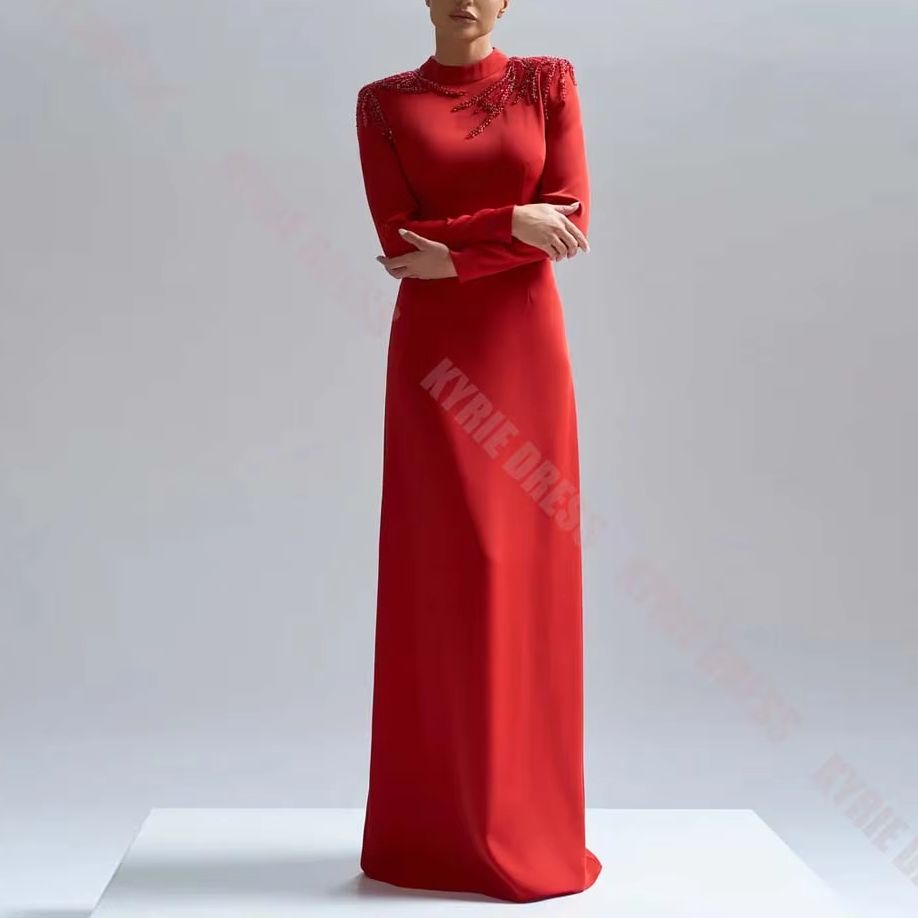 Female Formal Wear - Customized Formal Evening Gowns High Neck