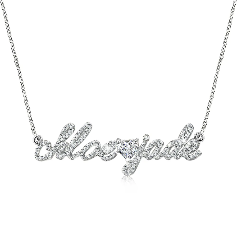 Custom Diamond Name Necklace P - Women'S Formal Wear Names review and price