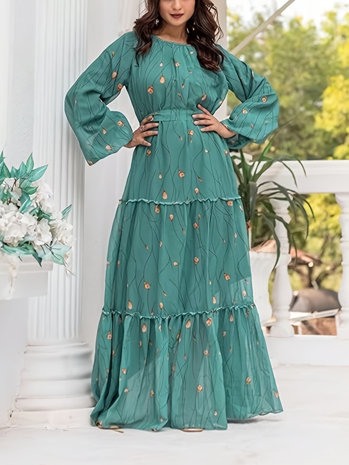 Elegant Middle Eastern Green F - Women'S Green Formal Wear review and price