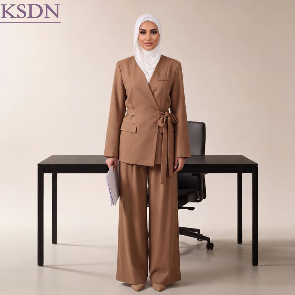 Hijab Office Women's Suit Eleg - Blazer Set Women Formal review and price