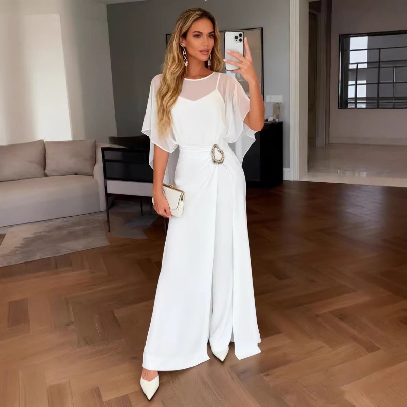 2026 New Women White Chiffon J - Female Formal Wear review and price
