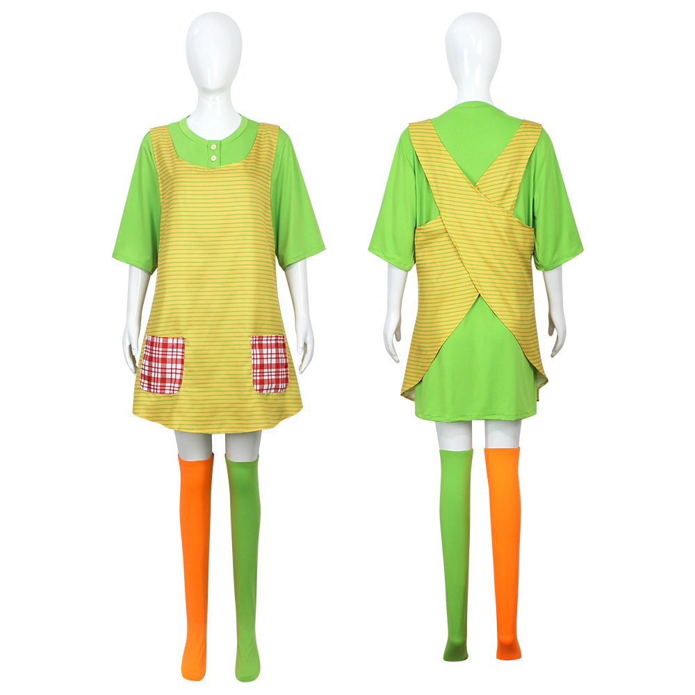 Pippi Longstocking Cosplay Cos - Women'S Green Formal Wear review and price