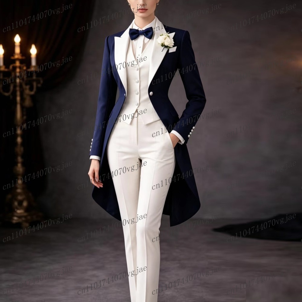 Navy Blue And White Long Women - Women'S Formal Wear For Girls review and price