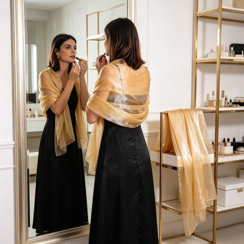 Elegant Solid Color Shawl for  - Female Formal Wear review and price