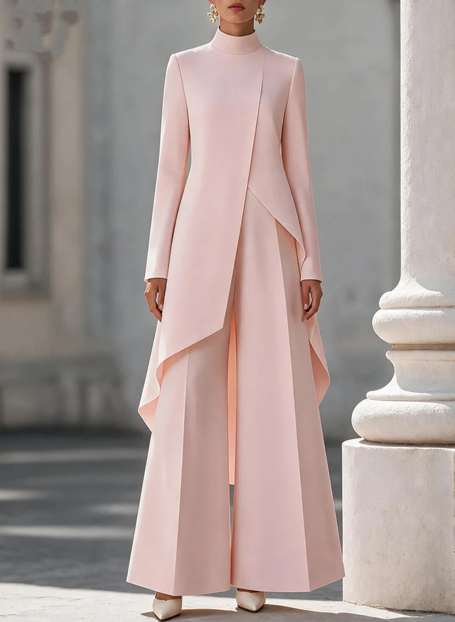Women Two Piece Outfit Mock Ne - Female Formal Wear review and price