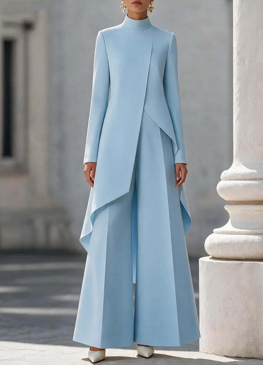 Women Two Piece Outfit Mock Ne - Female Formal Wear review and price