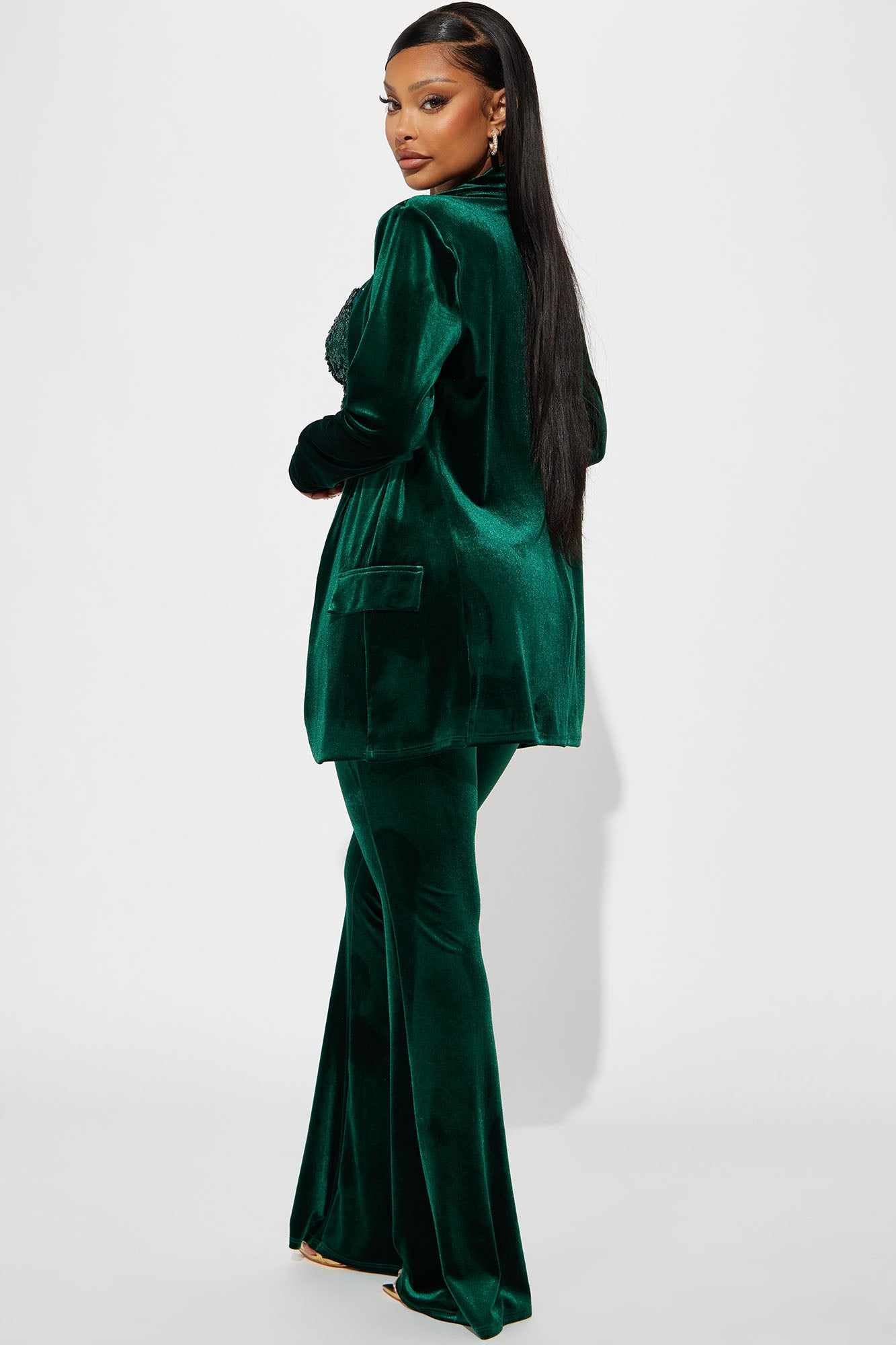 Green Velvet Women Pants Suits - Women'S Green Formal Wear review and price
