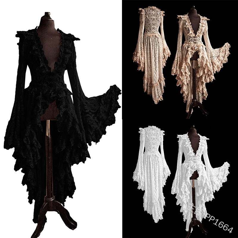 XXXXXL Women Vintage Solid Lac - Victorian Women'S Formal Wear review and price