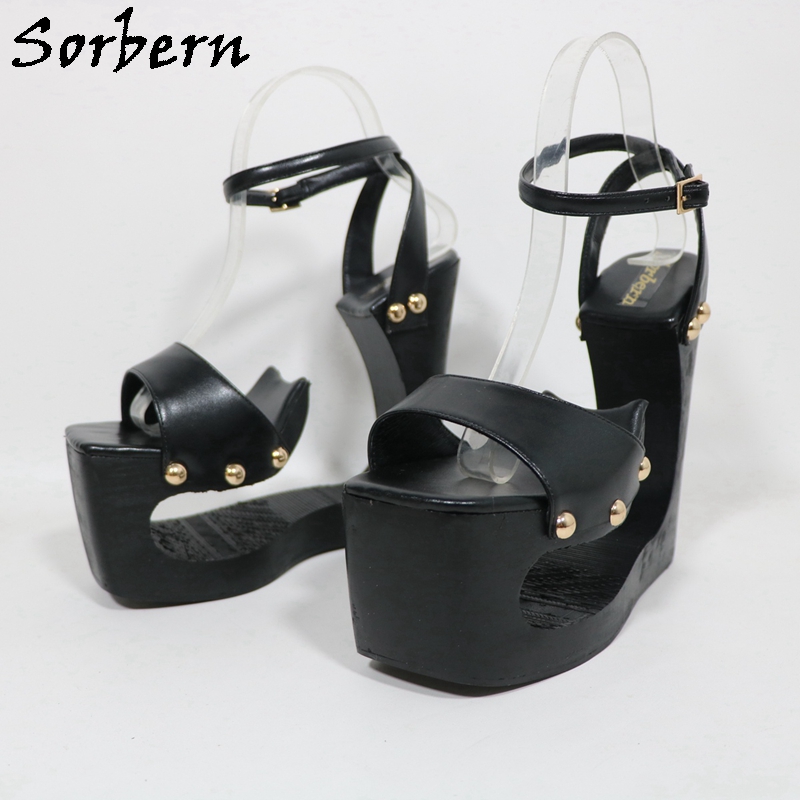 Sorbern Black Hollow Out Wedge - Women'S Work Fashion review and price