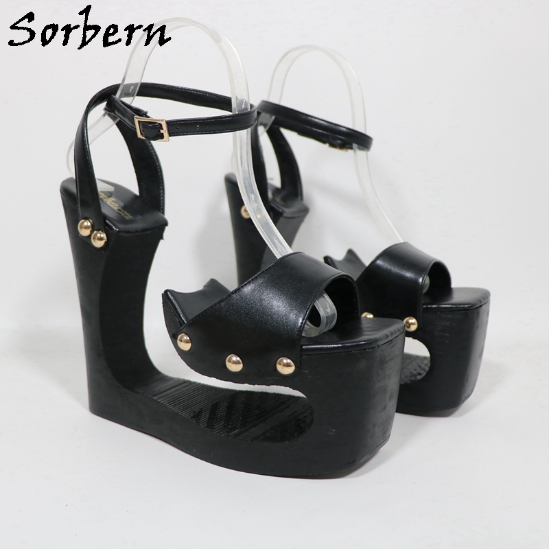 Sorbern Black Hollow Out Wedge - Women'S Work Fashion review and price
