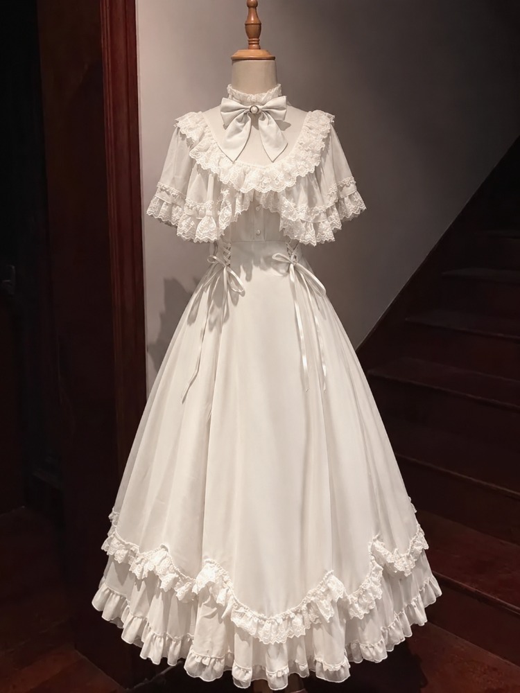 Vintage White Lolita Dress Wit - Victorian Women'S Formal Wear review and price